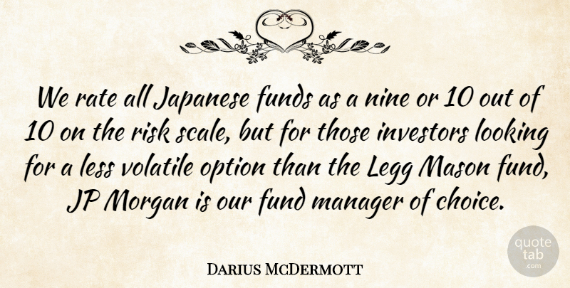 Darius McDermott Quote About Funds, Investors, Japanese, Less, Looking: We Rate All Japanese Funds...