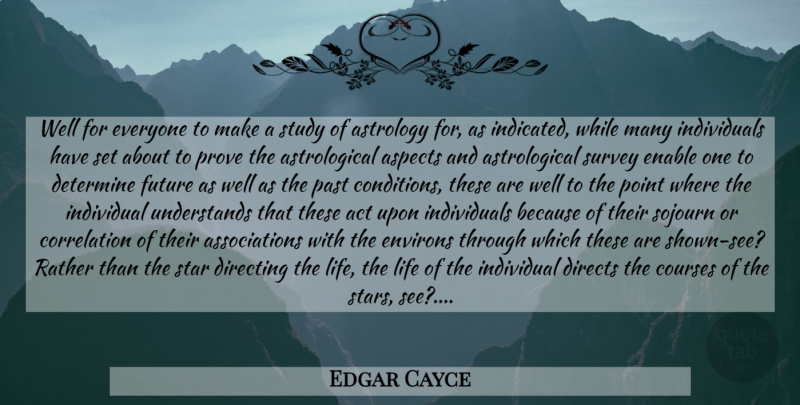 Edgar Cayce Quote About Stars, Past, Astrology: Well For Everyone To Make...