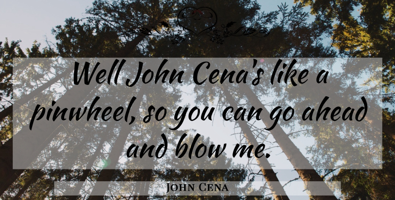 John Cena Quote About Blow, Wwe, Wells: Well John Cenas Like A...