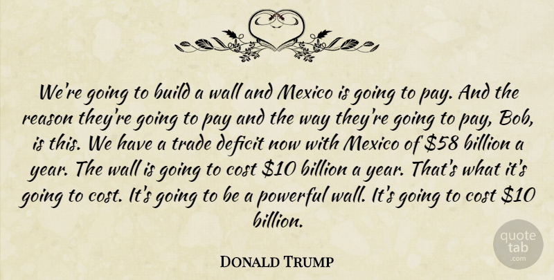 Donald Trump Quote About Powerful, Wall, Years: Were Going To Build A...