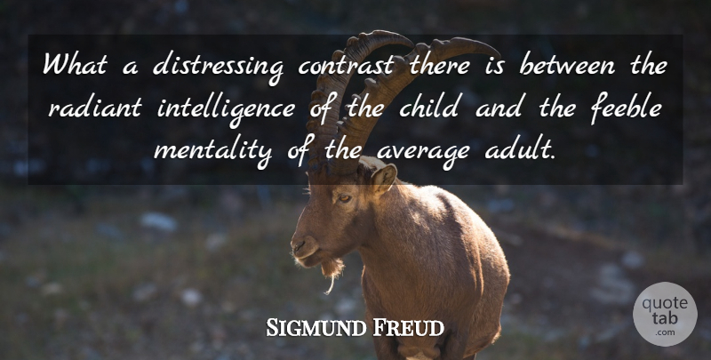 Sigmund Freud Quote About Missing You, Wisdom, Children: What A Distressing Contrast There...