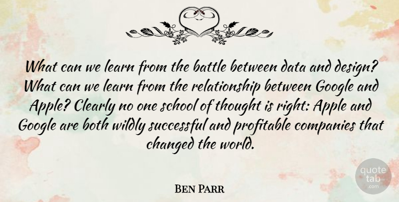 Ben Parr Quote About Apple, Both, Changed, Clearly, Companies: What Can We Learn From...