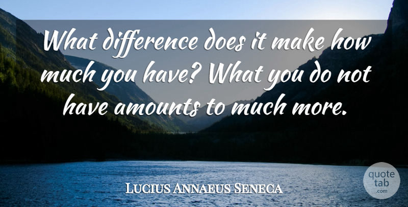 Lucius Annaeus Seneca Quote About Wealth: What Difference Does It Make...