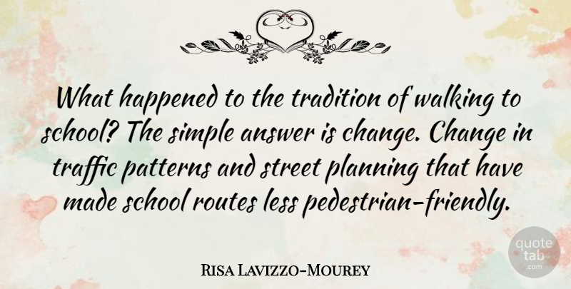 Risa Lavizzo-Mourey Quote About Answer, Change, Happened, Less, Patterns: What Happened To The Tradition...