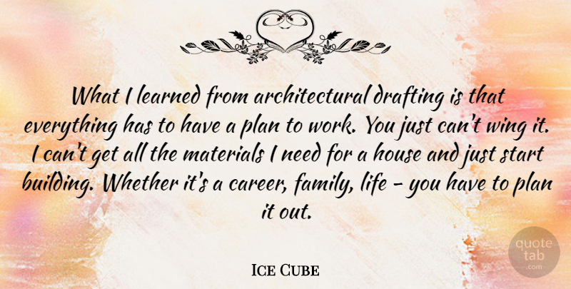 Ice Cube Quote About Wings, Careers, House: What I Learned From Architectural...