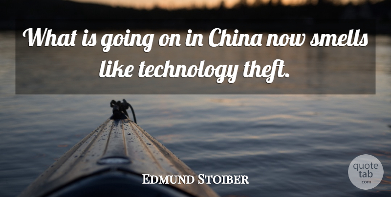 Edmund Stoiber Quote About China, Smells, Technology: What Is Going On In...