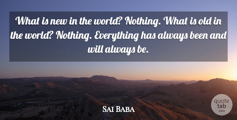 Sai Baba Quote About undefined: What Is New In The...