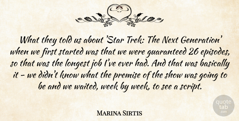 Marina Sirtis Quote About Jobs, Stars, Generations: What They Told Us About...