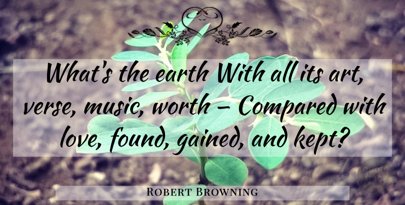 Robert Browning Quote About Art, Wedding Anniversary, Found: Whats The Earth With All...