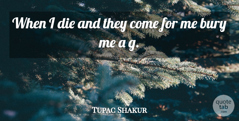 Tupac Shakur Quote About Rapper, Dies: When I Die And They...