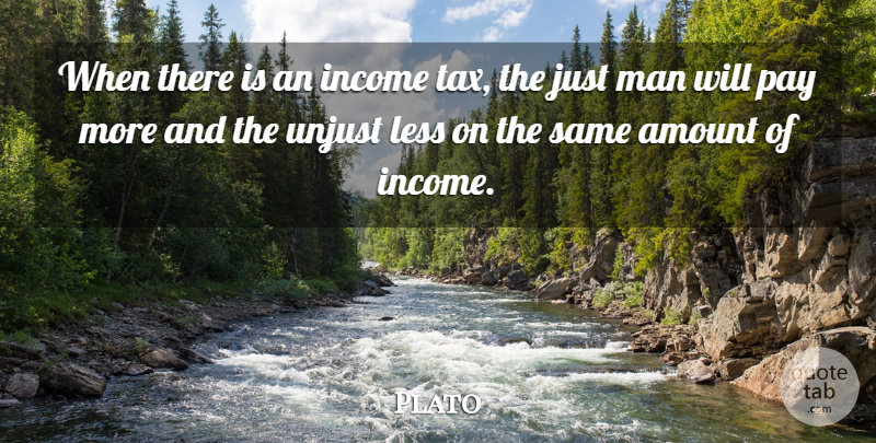 Plato Quote About Inspirational, Plato, Men: When There Is An Income...