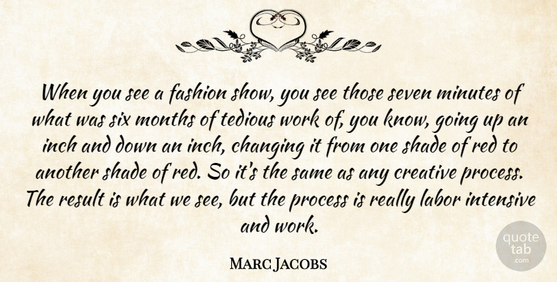 Marc Jacobs Quote About Fashion, Creative, Six Months: When You See A Fashion...