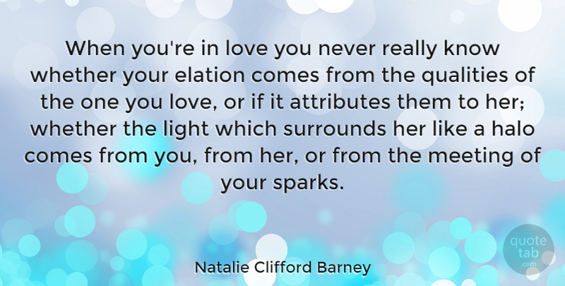 Natalie Clifford Barney Quote About Love, Valentines Day, Confused: When Youre In Love You...