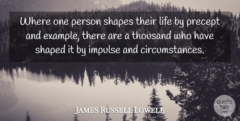 James Russell Lowell Quote About Discipline, Literature, Shapes: Where One Person Shapes Their...