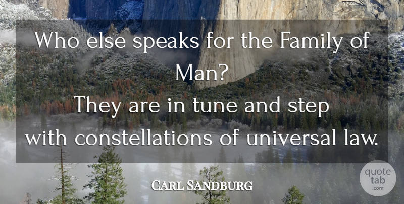 Carl Sandburg Quote About Men, Law, Unity: Who Else Speaks For The...