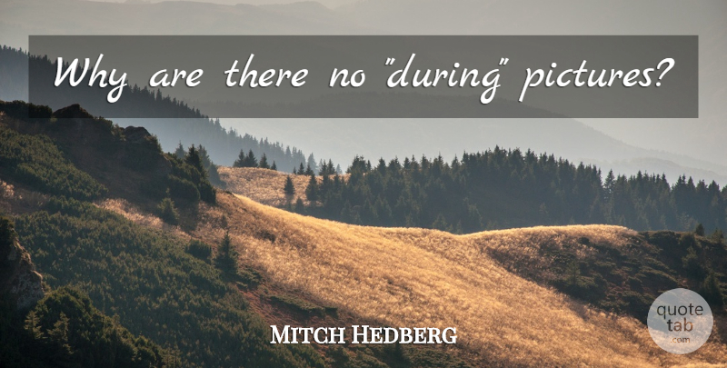 Mitch Hedberg Quote About Funny, Humor: Why Are There No During...