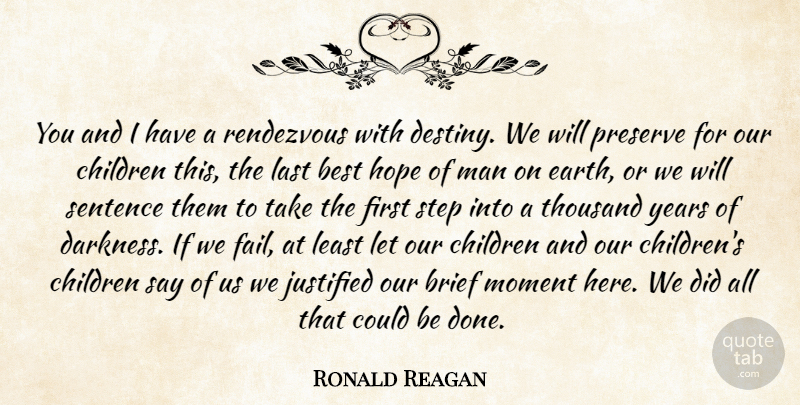 Ronald Reagan Quote About Memorial Day, Children, Patriotic: You And I Have A...