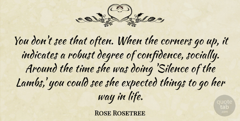 Rose Rosetree Quote About Corners, Degree, Expected, Robust, Time: You Dont See That Often...