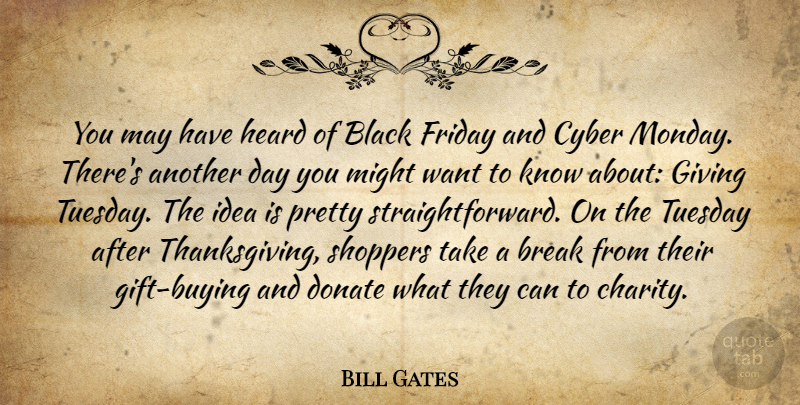 Bill Gates Quote About Thanksgiving, Friday, Monday: You May Have Heard Of...