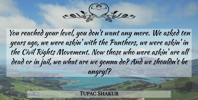 Tupac Shakur Quote About Rapper, Years, Jail: You Reached Your Level You...